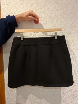 Falda Zara Negra Talla M