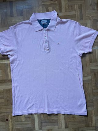 Polo Tommy Hilfiger Denim Rosa Talla XL Bordado