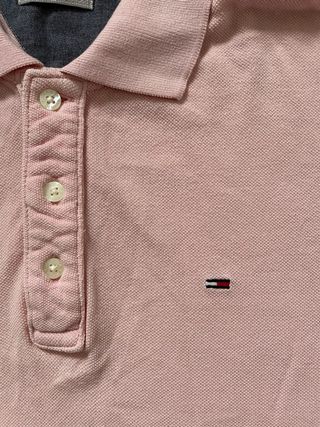 Polo Tommy Hilfiger Denim Rosa Talla XL Bordado