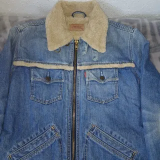Chaqueta Levi's Sherpa Denim Azul Beige