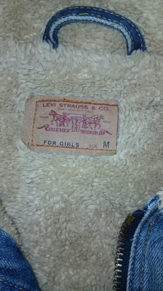 Chaqueta Levi's Sherpa Denim Azul Beige