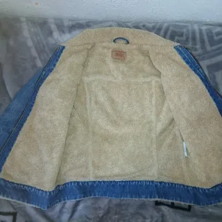 Chaqueta Levi's Sherpa Denim Azul Beige