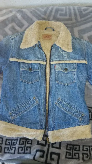 Chaqueta Levi's Sherpa Denim Azul Beige