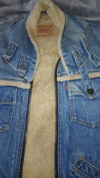 Chaqueta Levi's Sherpa Denim Azul Beige