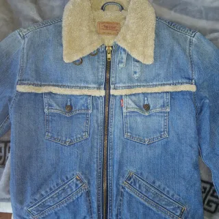 Chaqueta Levi's Sherpa Denim Azul Beige