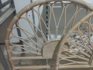 2 cabeceros de mimbre para cama de 90