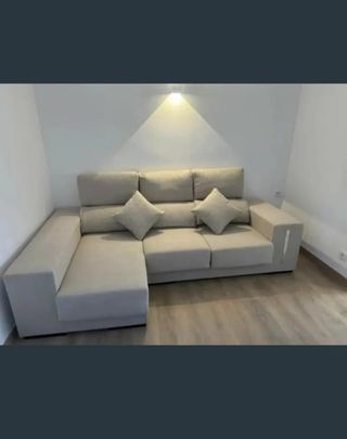 Sofá modular beige tela