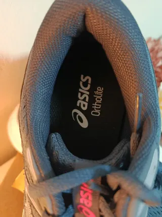 Deportivas Asics Mujer Gris y Rosa