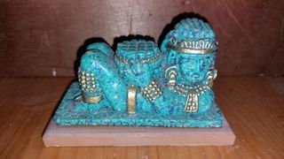 Lote figuras dios azteca o maya