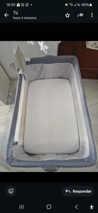 Cuna colecho Chicco Next2me + proyector