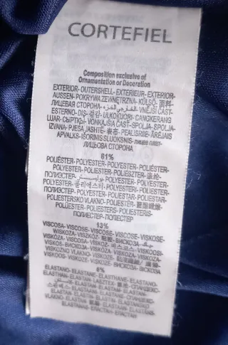 Vestido azul Cortefiel