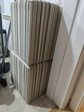 Sofá modular marrón tela