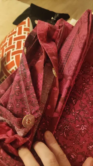 Colcha Zara Home Patchwork Rosa