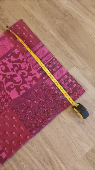 Colcha Zara Home Patchwork Rosa