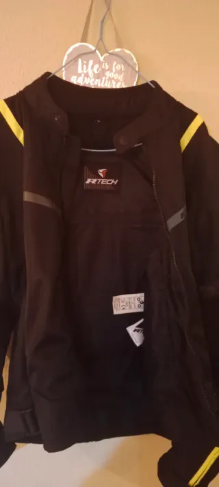 Chaqueta Moto R-Tech Negra y Amarilla