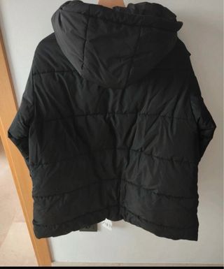 Abrigo acolchado Zara negro mujer
