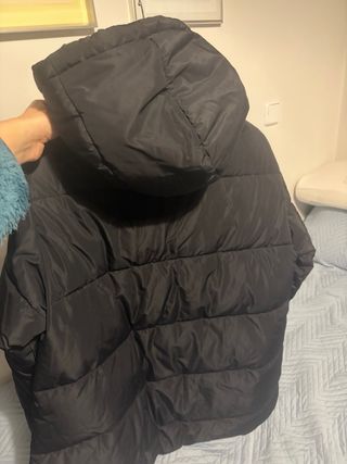 Abrigo acolchado Zara negro mujer