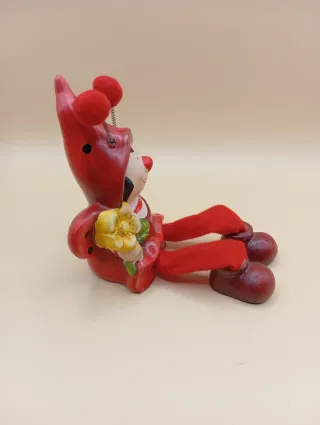 Soprammobile coccinella con fiore