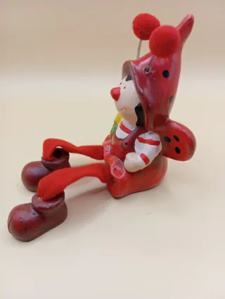 Soprammobile coccinella con fiore