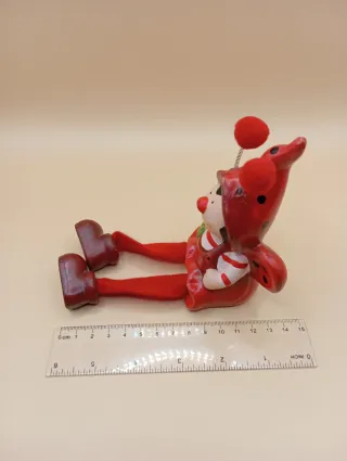 Soprammobile coccinella con fiore