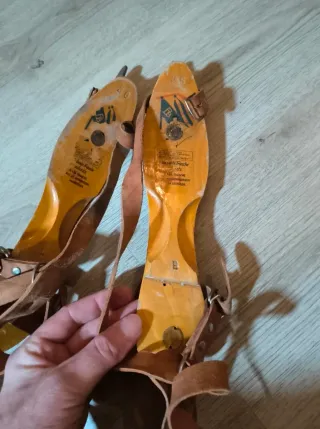 Par de patines de hielo vintage