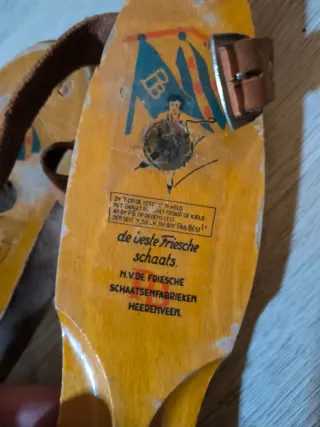 Par de patines de hielo vintage