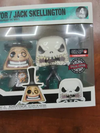 Pack 4 Figuras Funko Pop! Disney Jack Skellington