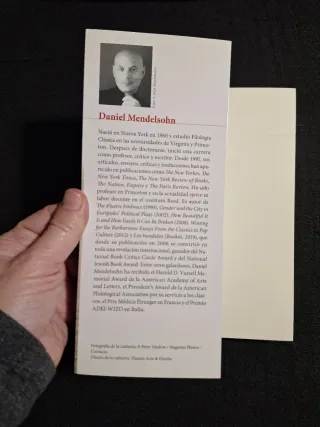Daniel Mendelsohn. Una Odisea
