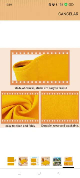 Fundas para silla de director (amarillas).