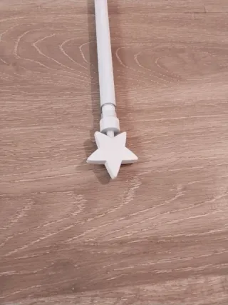 Barra extensible blanca 120-200 cm