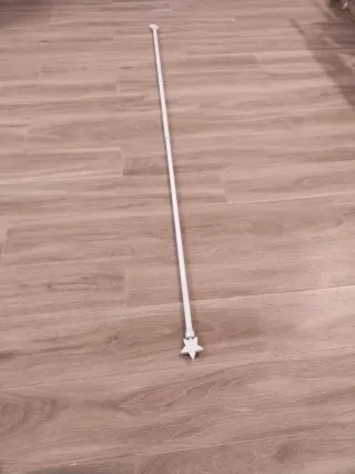 Barra extensible blanca 120-200 cm