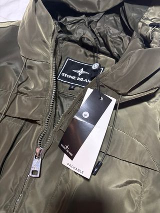 Chubasquero Stone Island Verde Talla M