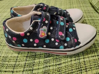 Bambas tela niña nº35 topos