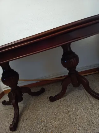 Mesa comedor extensible de madera