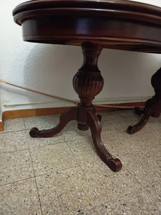 Mesa comedor extensible de madera