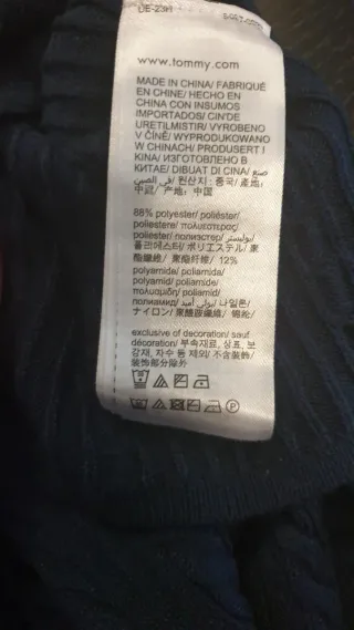 Vestido Tommy Jeans Azul y Blanco