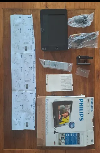 DVD y TV Portátil Philips Azul USB Niños