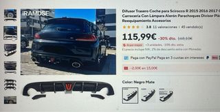 Difusor Volskwagen Scirocco