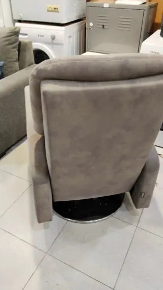 Sillón KIBUK Relax Manual Giratorio Gris