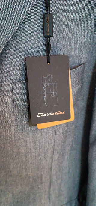 Chaqueta Emidio Tucci Talla 52 Gris Nueva