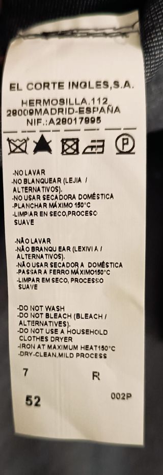 Chaqueta Emidio Tucci Talla 52 Gris Nueva