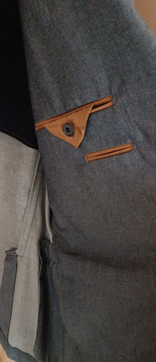 Chaqueta Emidio Tucci Talla 52 Gris Nueva