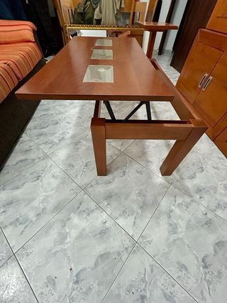 Muebles de salón madera y cristal