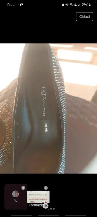 Décolleté con strass