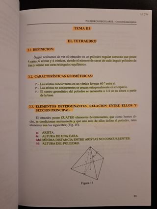 Poliedros regulares. Geometría descriptiva