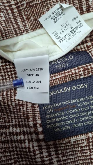 Americana Circolo 1901 Marrón Cuadros