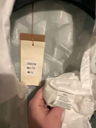 Camicia bianca con cristalli M/L