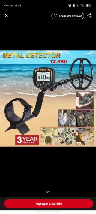 Detector de Metales TX-850 Profesional