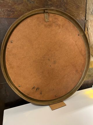 Espejo antiguo hierro-bronce