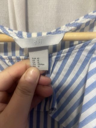 Blusa Rayas Azul y Blanco